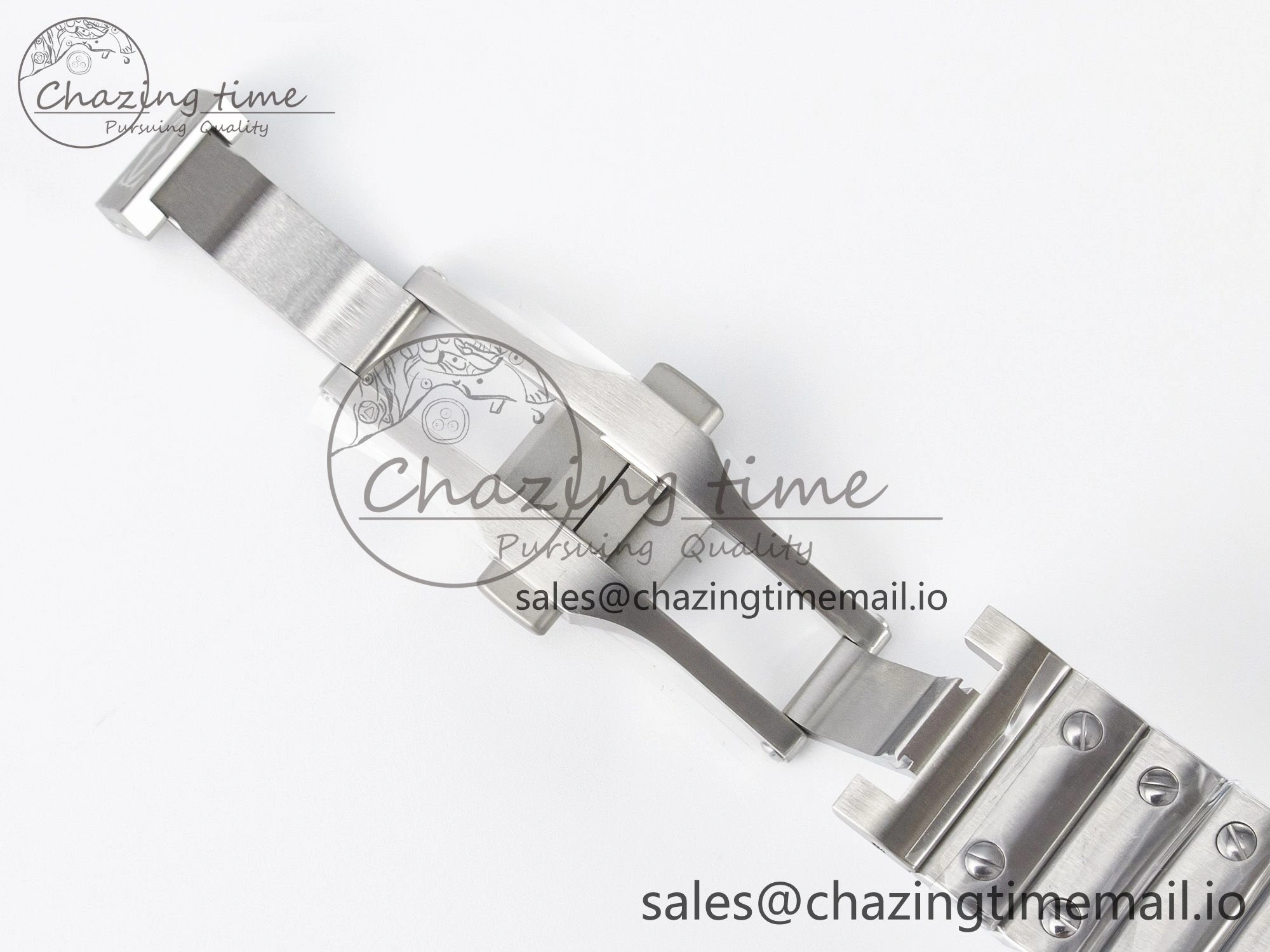Santos de Cartier 35mm J12F 1:1 Best Edition White Dial on SS SmartLinks Bracelet MIYOTA Trendy 5845