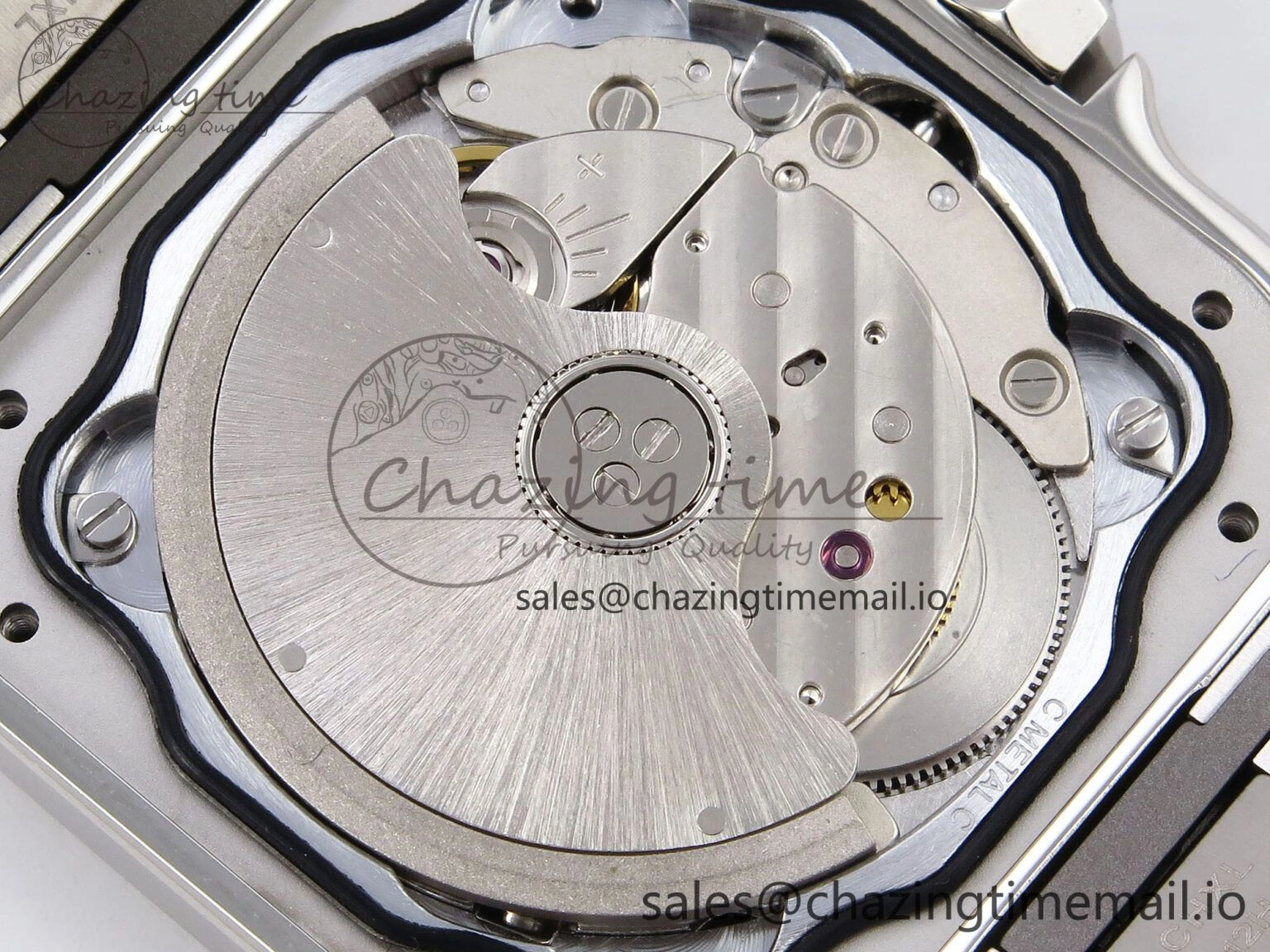 ModernLook Santos de Cartier 35mm SS AF 1:1 Best Edition Blue Dial on SS SmartLinks Bracelet MIYOTA 5882