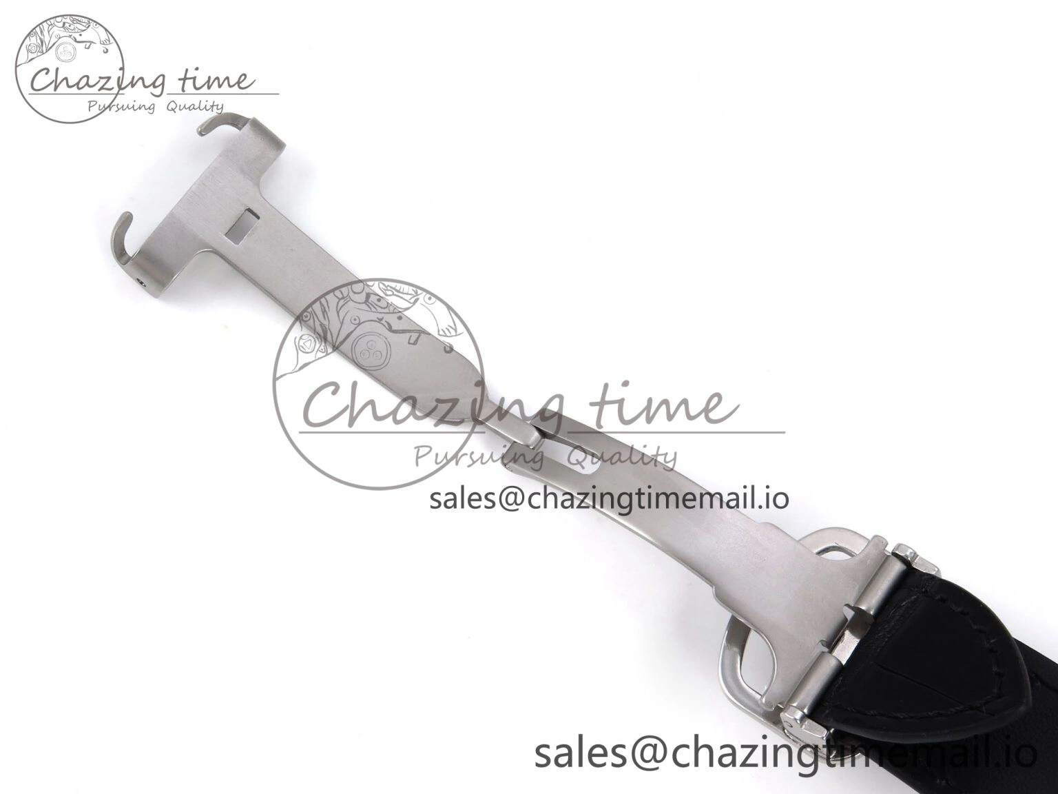 Santos de Cartier 35mm SS AF 1:1 Best Edition White Dial on Black Leather Strap MIYOTA Resilient 5877