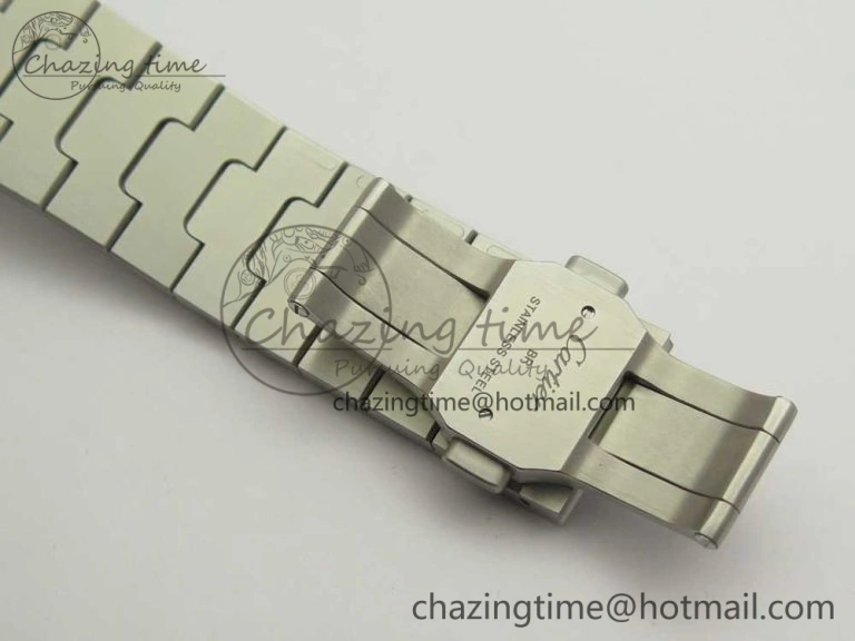 FashionForward Santos de Cartier 40mm 2018 BVF 1:1 Best Edition White Dial on SS SmartLinks Bracelet MIYOTA 6151