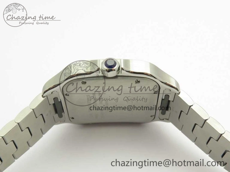 Premium Santos de Cartier 40mm 2018 BVF 1:1 Best Edition YG Bezel White Dial on SS SmartLinks Bracelet MIYOTA 6148