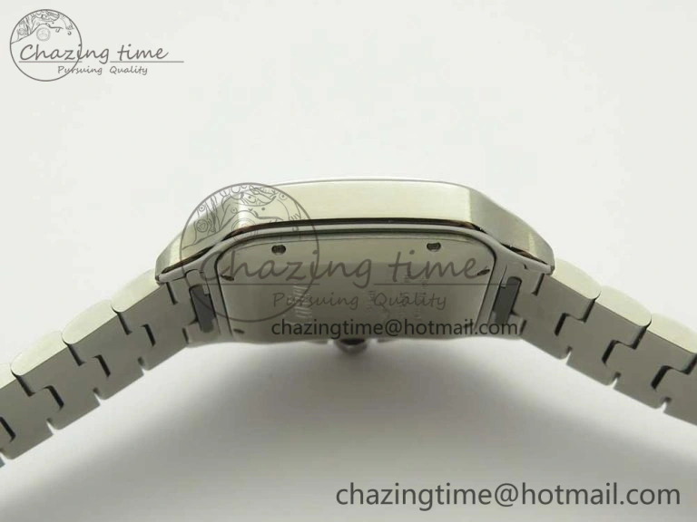 Santos de Cartier 40mm 2018 GF 1:1 Best Edition White Dial on SS SmartLinks Bracelet MIYOTA 9015 (Free Leather) Trendsetting 6164