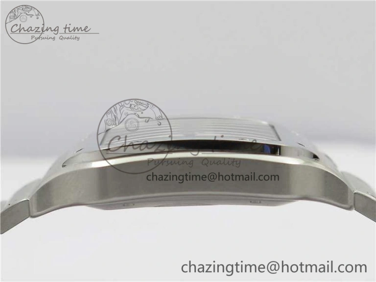 Thermal Santos de Cartier 40mm 2018 RXW 1:1 Best Edition Blue Dial on SS SmartLinks Bracelet MIYOTA 6104