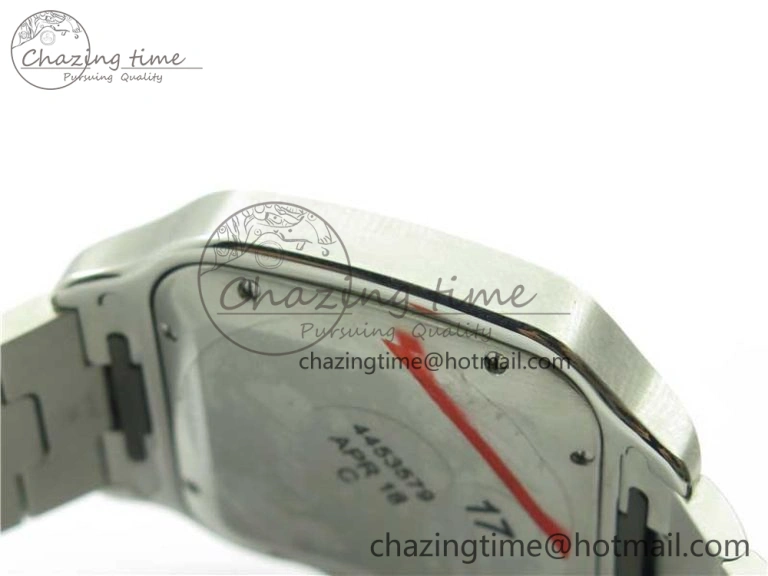 Unisex Santos de Cartier 40mm 2018 SS RG RXW 1:1 Best Edition White Dial on SS RG SmartLinks Bracelet MIYOTA 6105