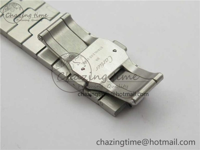 Unisex Santos de Cartier 40mm 2018 SS RG RXW 1:1 Best Edition White Dial on SS RG SmartLinks Bracelet MIYOTA 6105