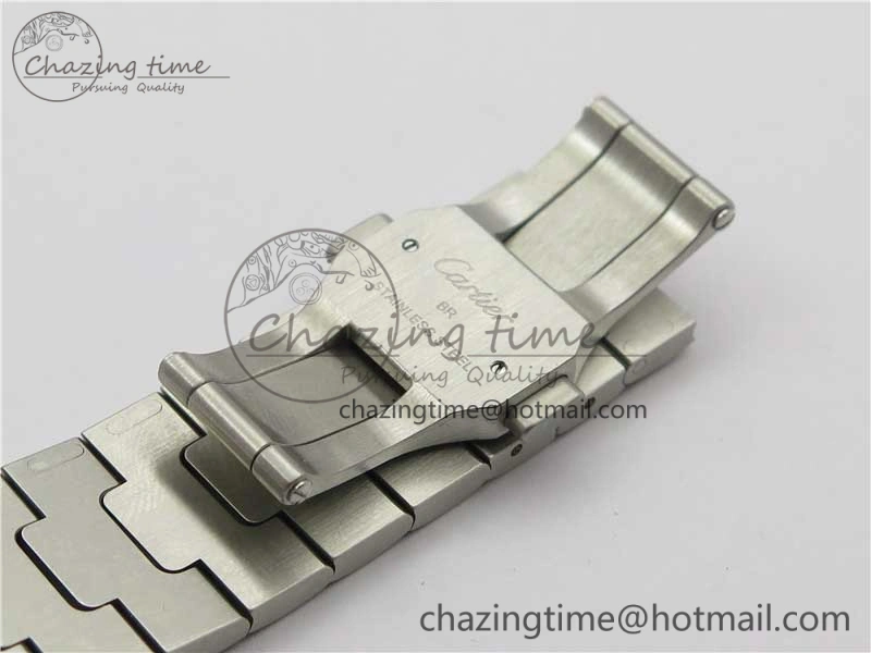 MultiPurpose Santos de Cartier 40mm 2018 SS YG RXW 1:1 Best Edition White Dial on SS YG SmartLinks Bracelet MIYOTA 6103