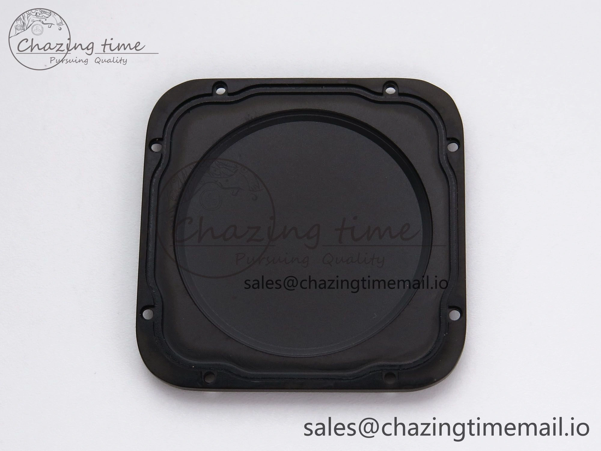 Bright Santos de Cartier 40mm BVF 1:1 Best Edition Black Dial on Black Rubber Strap MIYOTA 5866