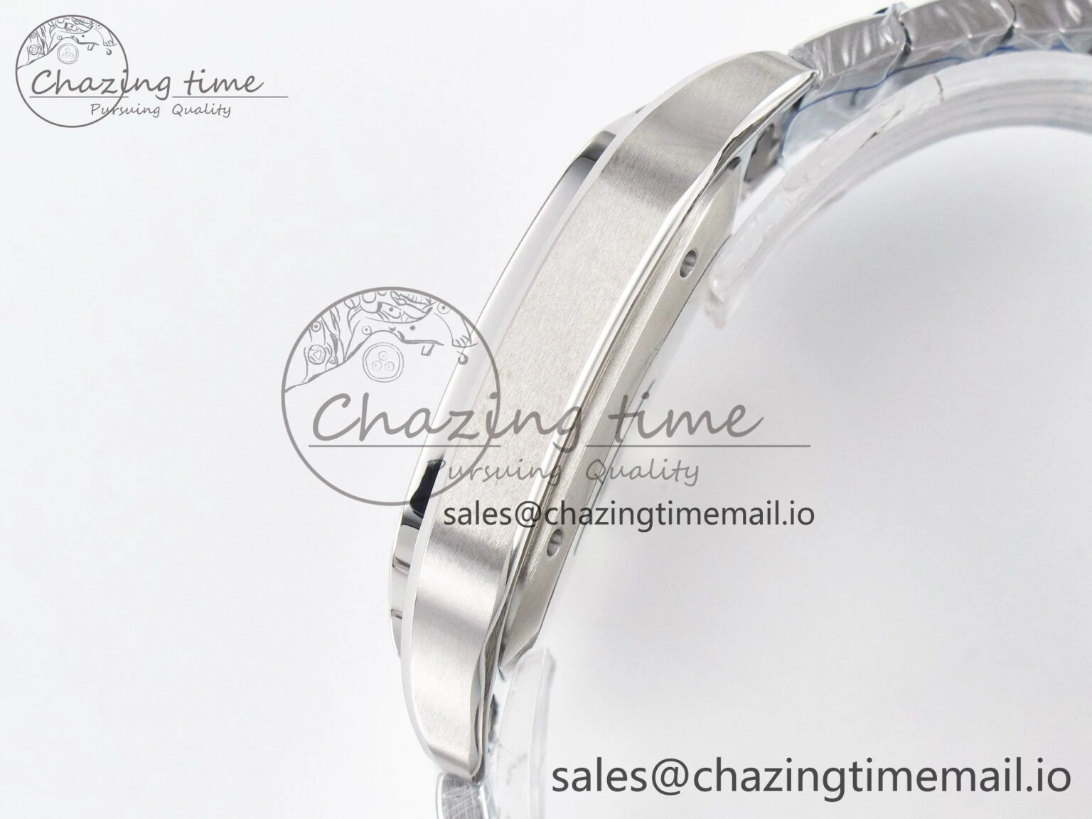 Minimalist Santos de Cartier 40mm J12F 1:1 Best Edition Green Dial on SS SmartLinks Bracelet MIYOTA 5843