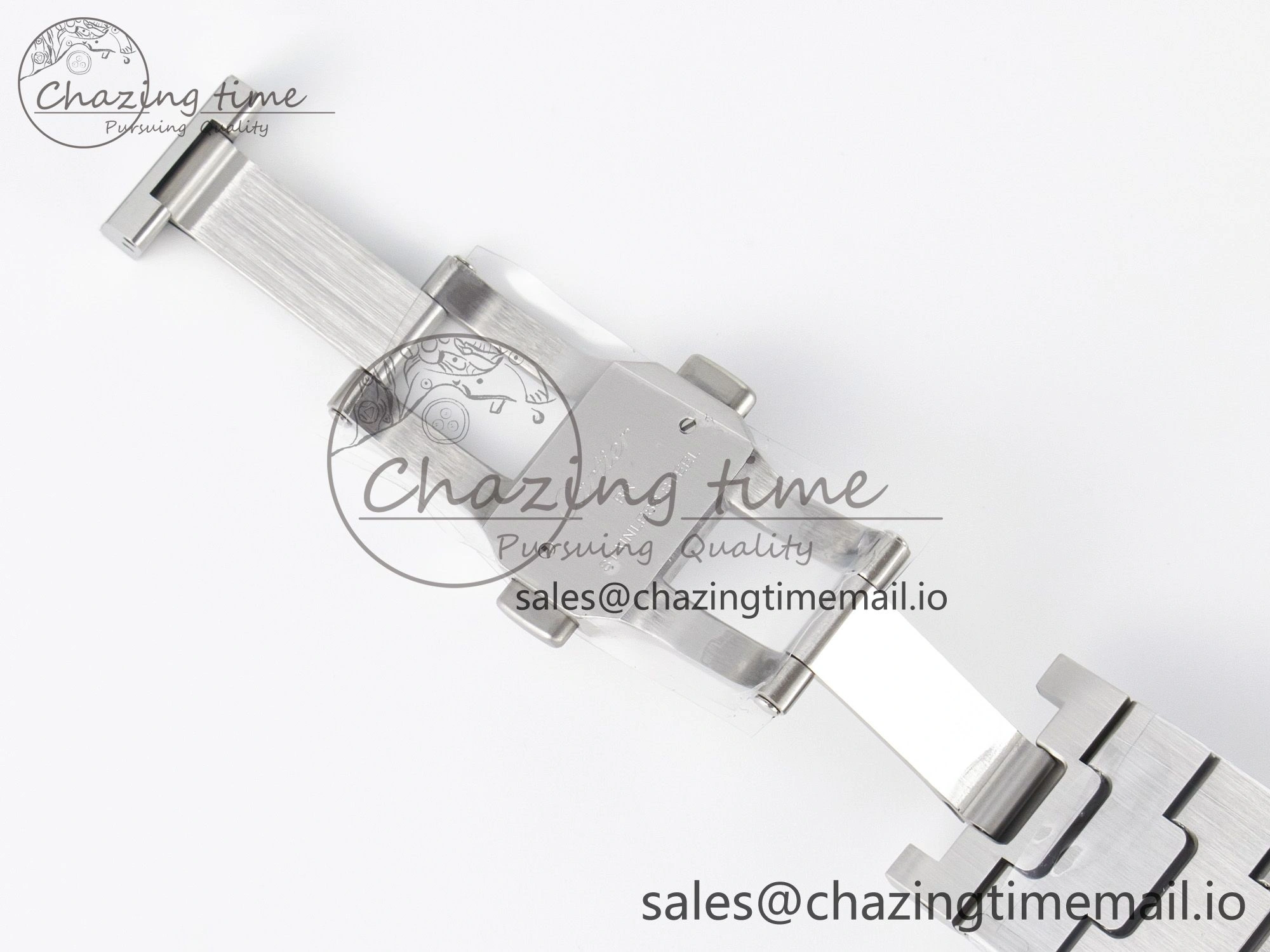 Minimalist Santos de Cartier 40mm J12F 1:1 Best Edition Green Dial on SS SmartLinks Bracelet MIYOTA 5843