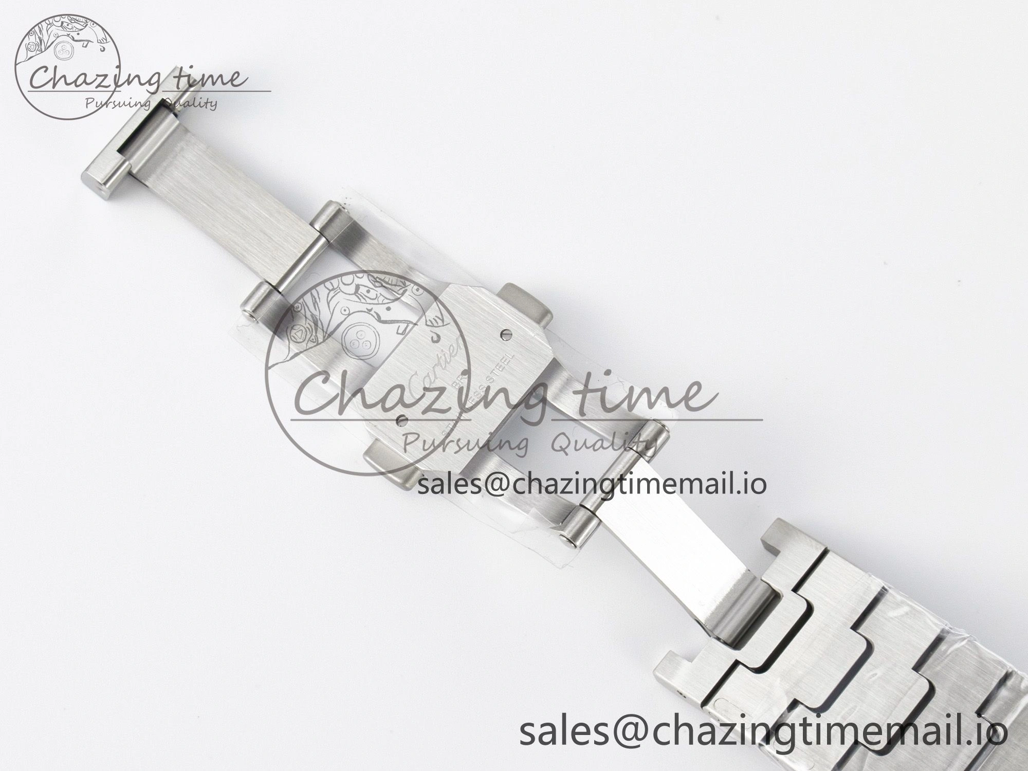 Santos de Cartier 40mm J12F 1:1 Best Edition YG Bezel White Dial on SS SmartLinks Bracelet MIYOTA Chic 5841