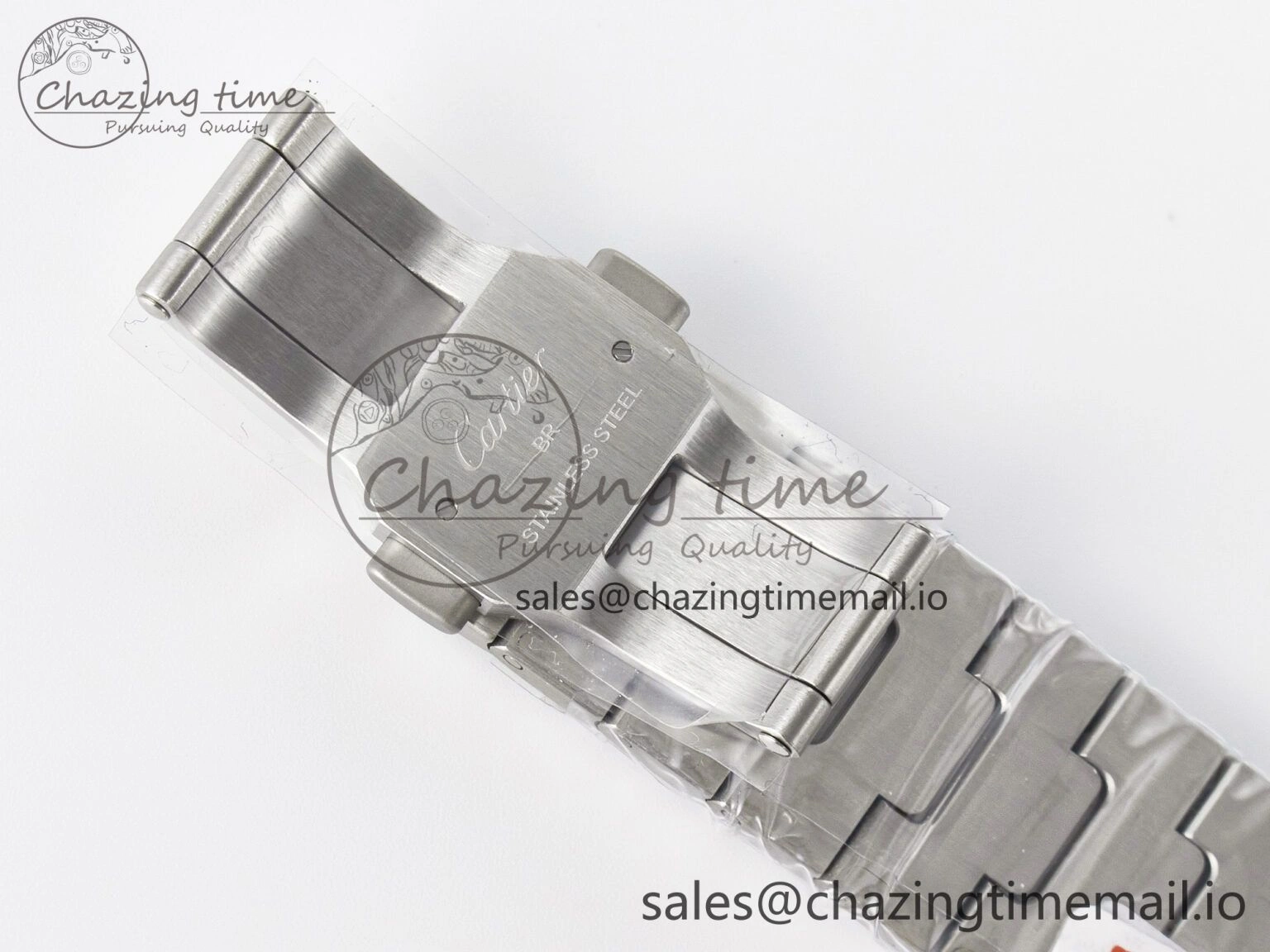 Santos de Cartier 40mm J12F 1:1 Best Edition YG Bezel White Dial on SS SmartLinks Bracelet MIYOTA Chic 5841