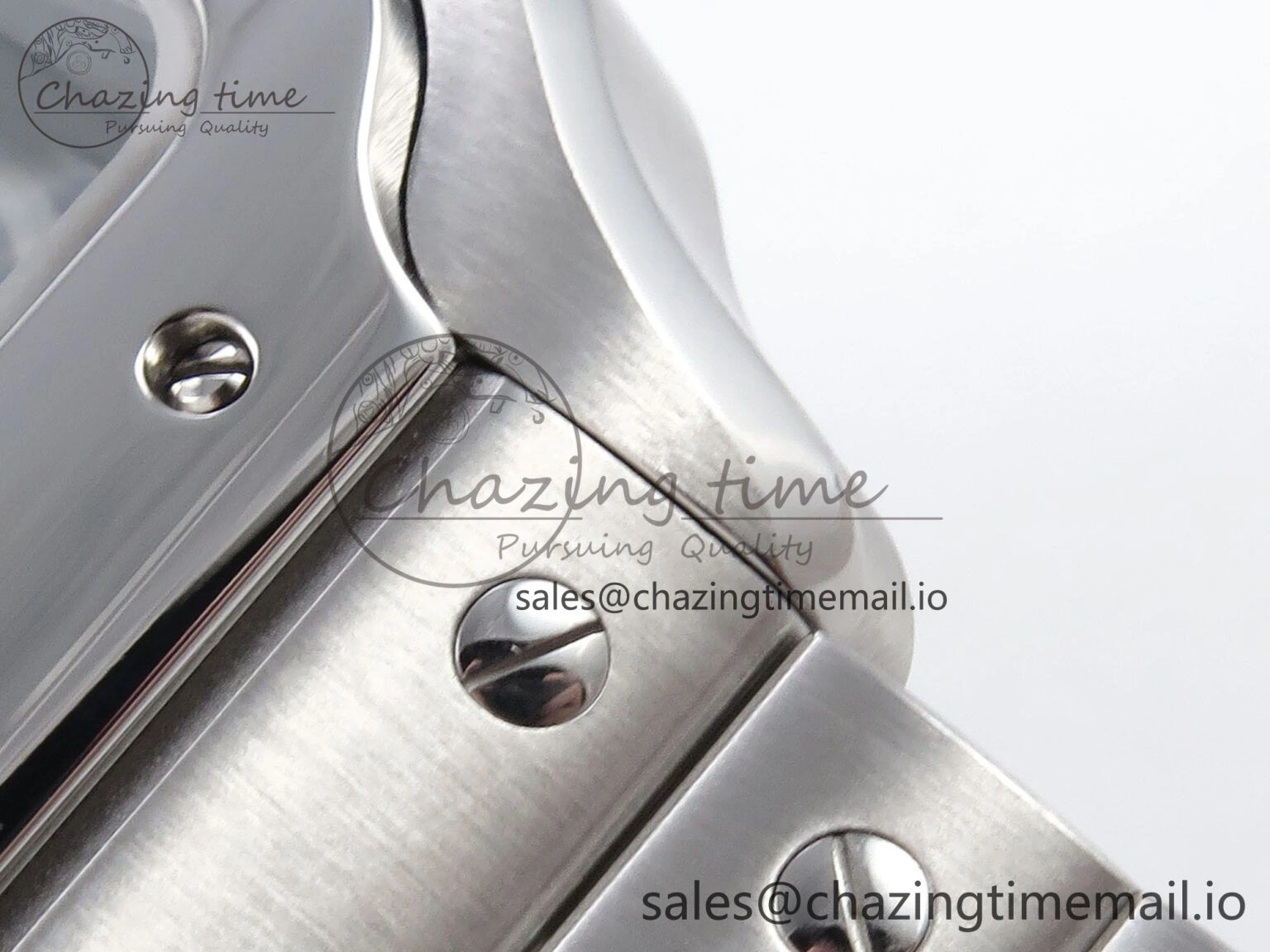 DailyWear Santos de Cartier 40mm SS AF 1:1 Best Edition Green Dial on SS SmartLinks Bracelet MIYOTA 5879