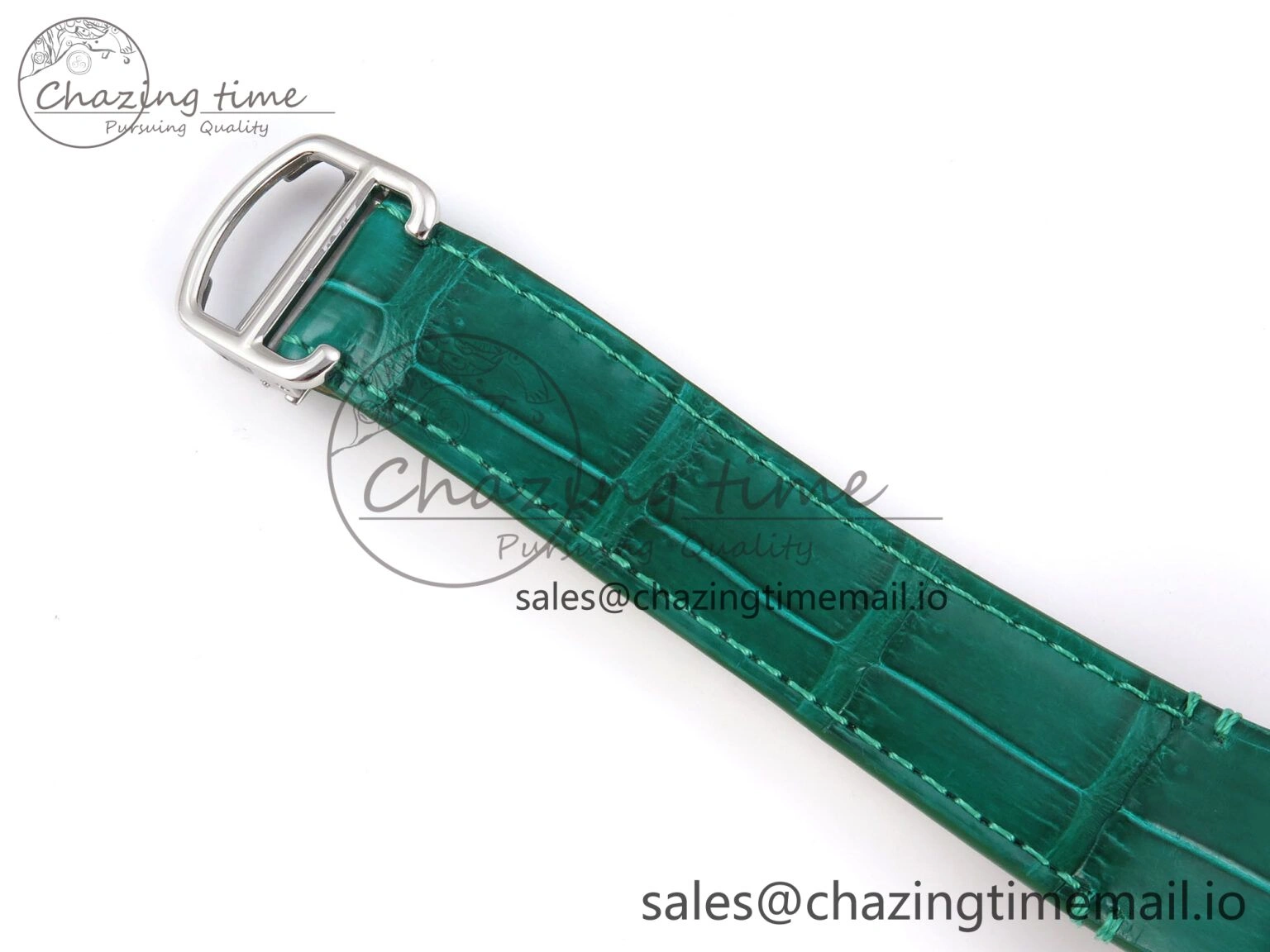 DailyWear Santos de Cartier 40mm SS AF 1:1 Best Edition Green Dial on SS SmartLinks Bracelet MIYOTA 5879