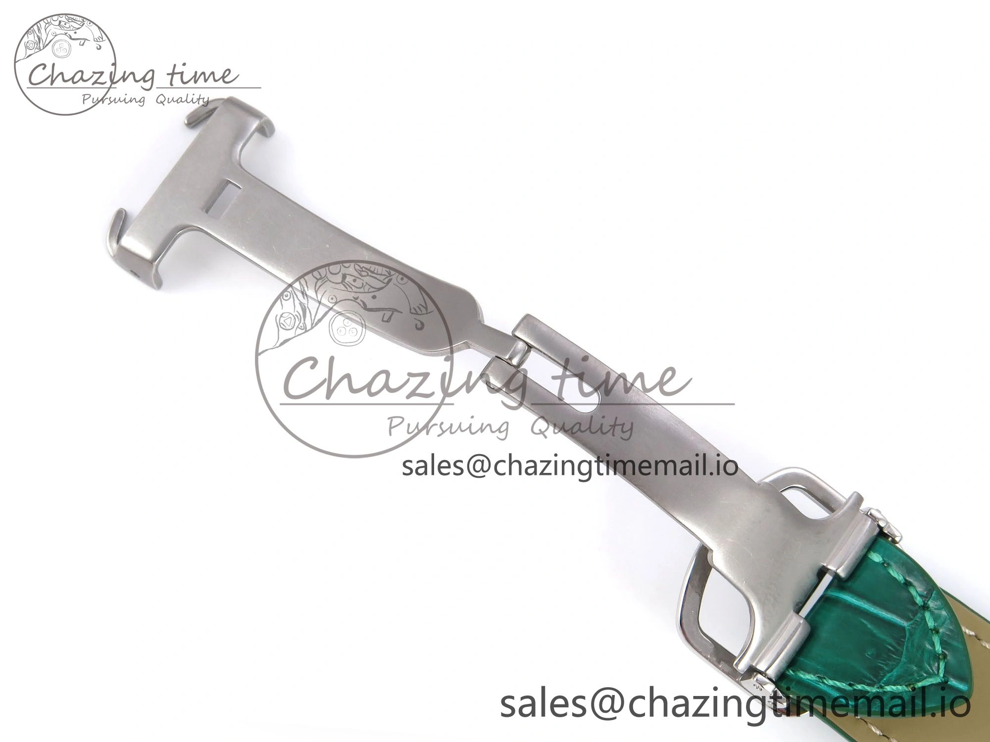 DailyWear Santos de Cartier 40mm SS AF 1:1 Best Edition Green Dial on SS SmartLinks Bracelet MIYOTA 5879