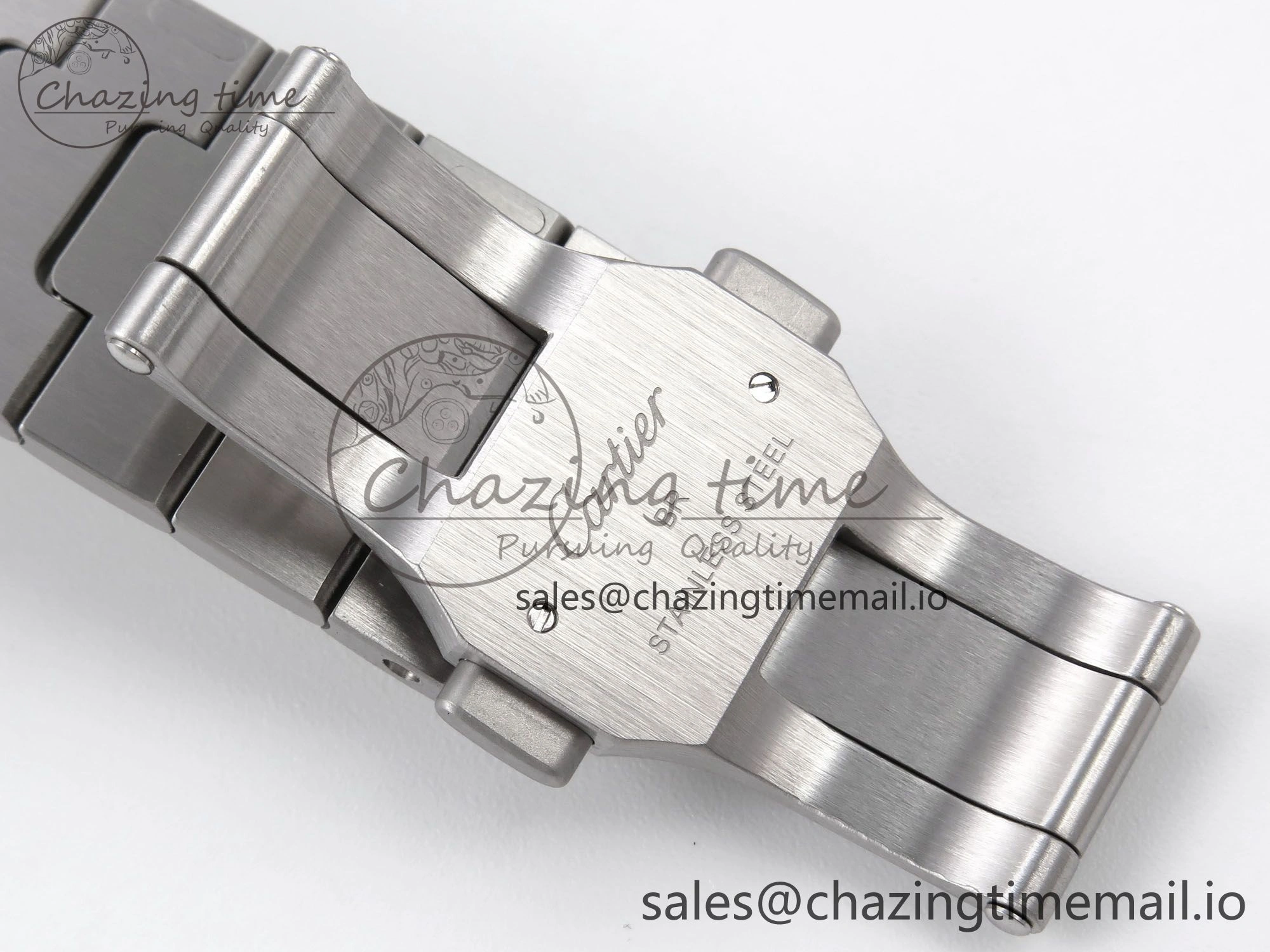 UrbanStyle Santos de Cartier 40mm YG SS BVF 1:1 Best Edition Gray Dial on SS SmartLinks Bracelet MIYOTA 5867