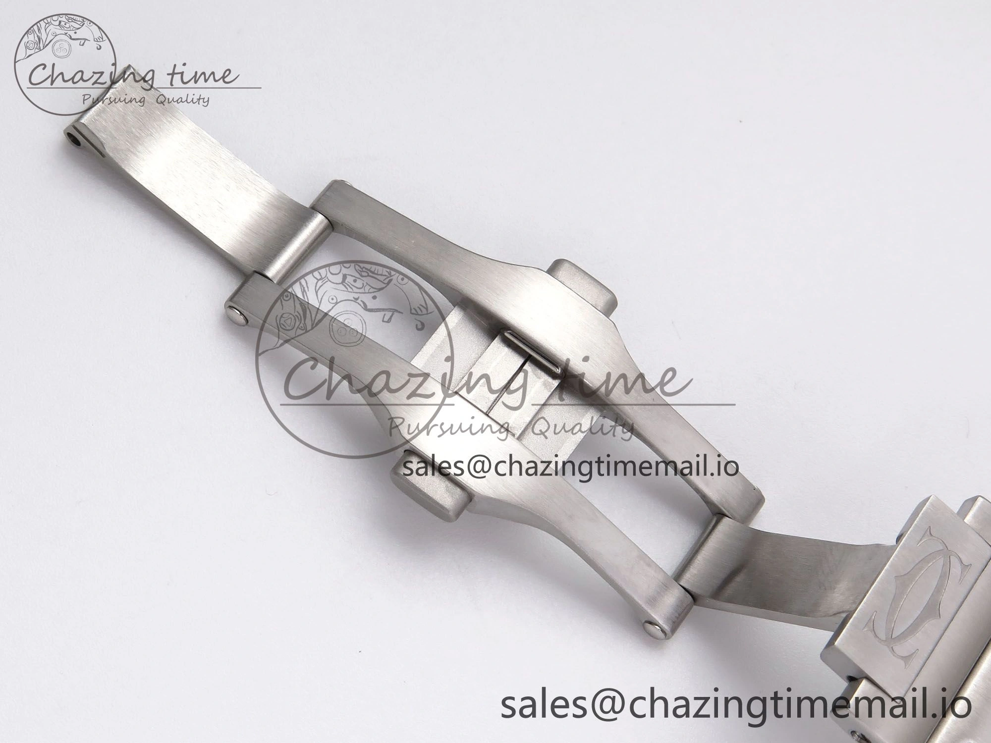 UrbanStyle Santos de Cartier 40mm YG SS BVF 1:1 Best Edition Gray Dial on SS SmartLinks Bracelet MIYOTA 5867
