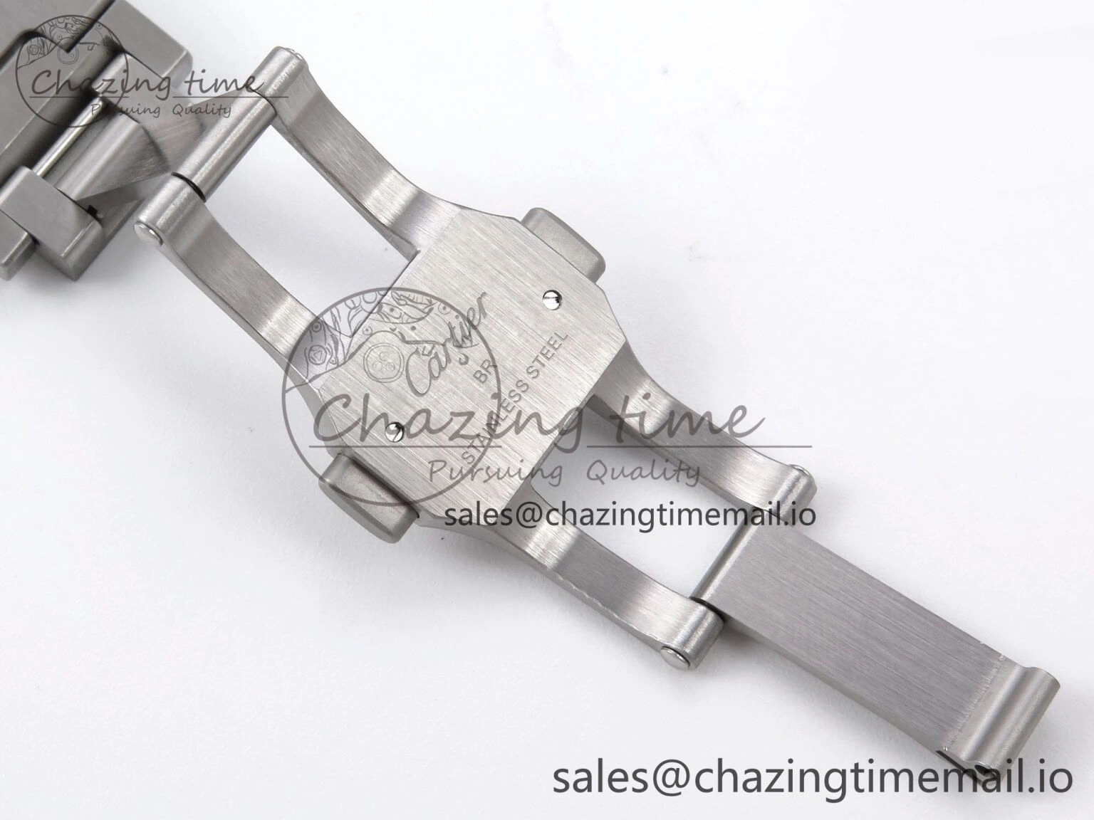 UrbanStyle Santos de Cartier 40mm YG SS BVF 1:1 Best Edition Gray Dial on SS SmartLinks Bracelet MIYOTA 5867