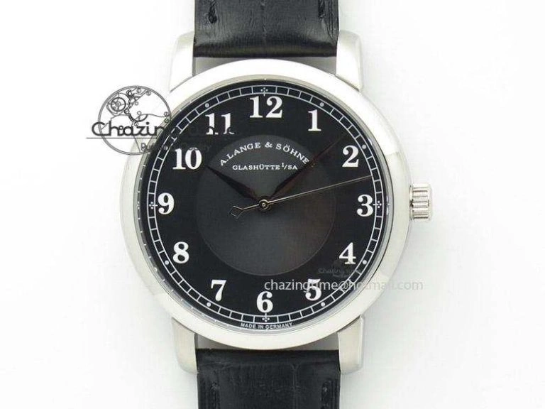 Sax-O-Mat MK Best Edition SS Black Dial On Black Leather Strap A ComfortFit 4204