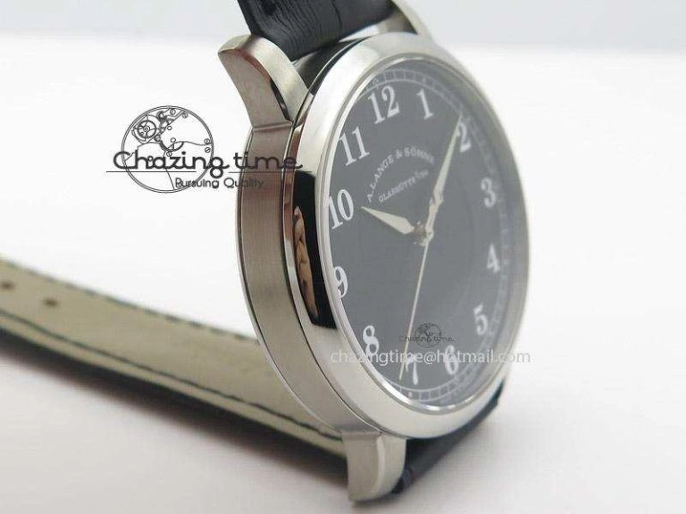 Sax-O-Mat MK Best Edition SS Black Dial On Black Leather Strap A ComfortFit 4204
