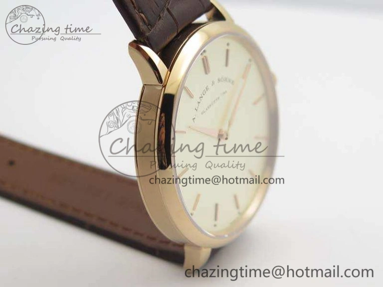 Reliable Saxonia Thin 211.026 RG Gold Dial On Leather Strap MIYOTA 4172