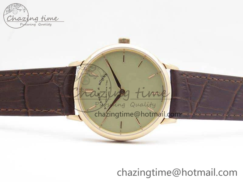 Reliable Saxonia Thin 211.026 RG Gold Dial On Leather Strap MIYOTA 4172