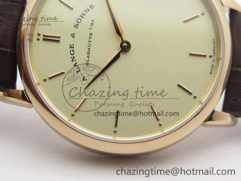 Reliable Saxonia Thin 211.026 RG Gold Dial On Leather Strap MIYOTA 4172
