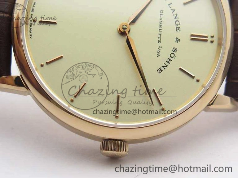 Reliable Saxonia Thin 211.026 RG Gold Dial On Leather Strap MIYOTA 4172