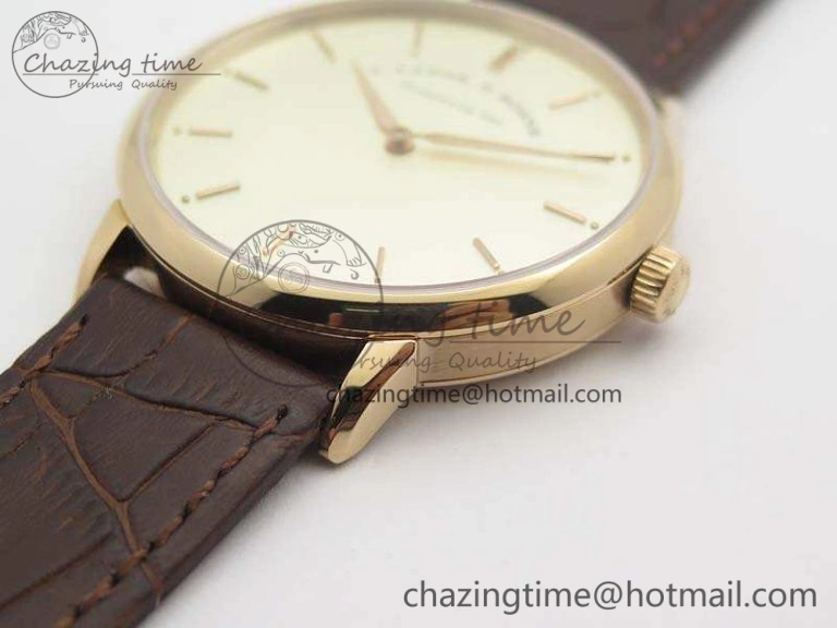 Reliable Saxonia Thin 211.026 RG Gold Dial On Leather Strap MIYOTA 4172