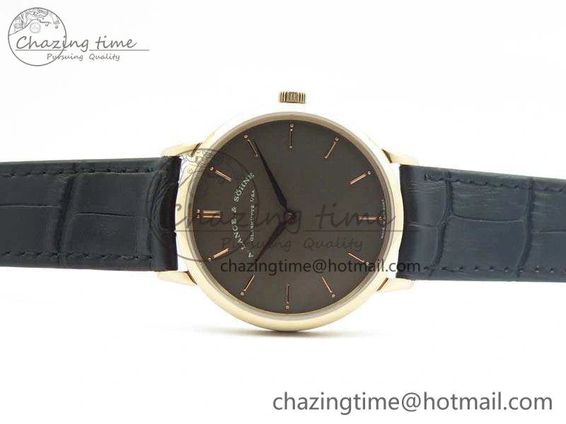 Saxonia Thin 211.026 RG Gray Dial On Leather Strap MIYOTA Affordable 4176