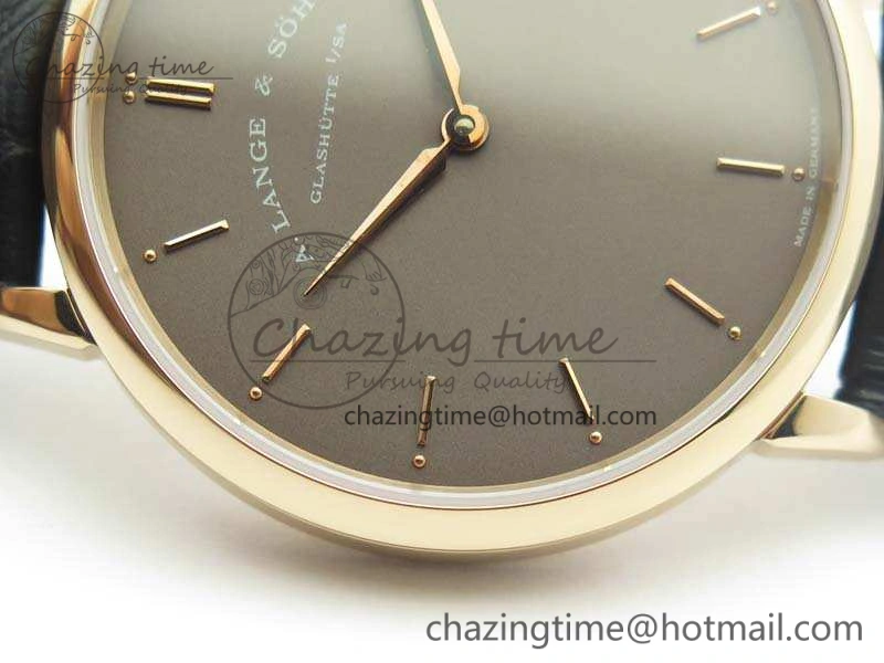 Saxonia Thin 211.026 RG Gray Dial On Leather Strap MIYOTA Affordable 4176