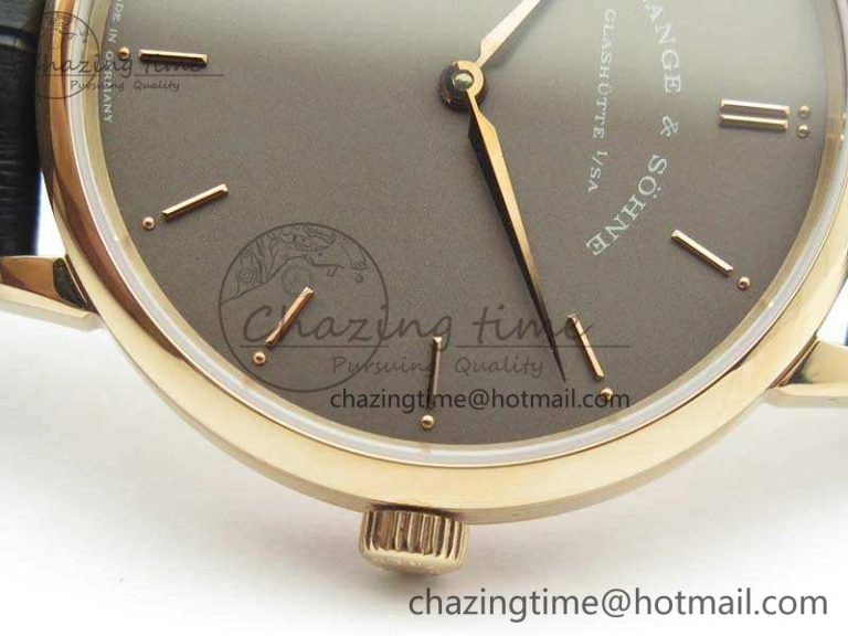 Saxonia Thin 211.026 RG Gray Dial On Leather Strap MIYOTA Affordable 4176
