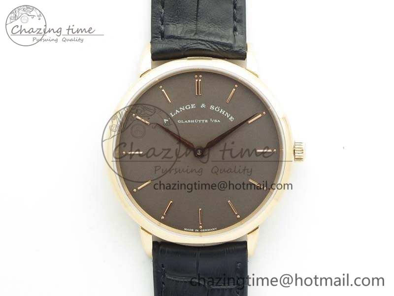 Saxonia Thin 211.026 RG Gray Dial On Leather Strap MIYOTA Affordable 4176