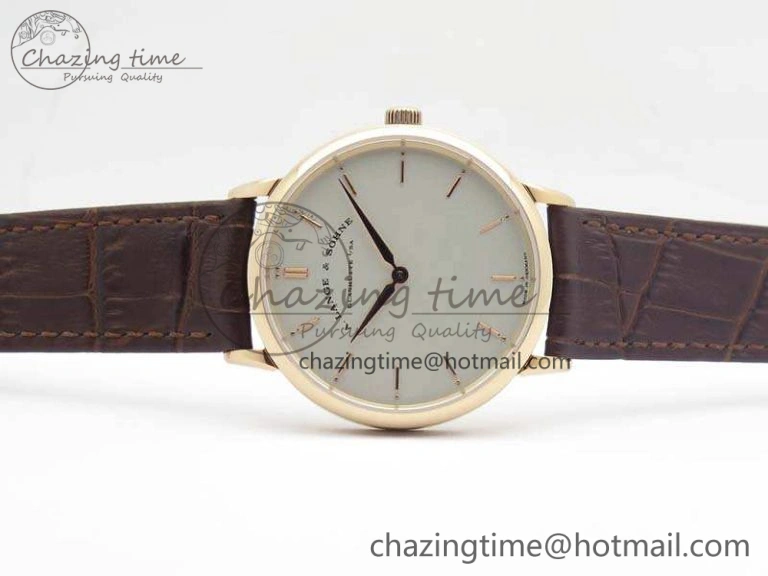 WaterResistant Saxonia Thin 211.026 RG White Dial On Leather Strap MIYOTA 4174