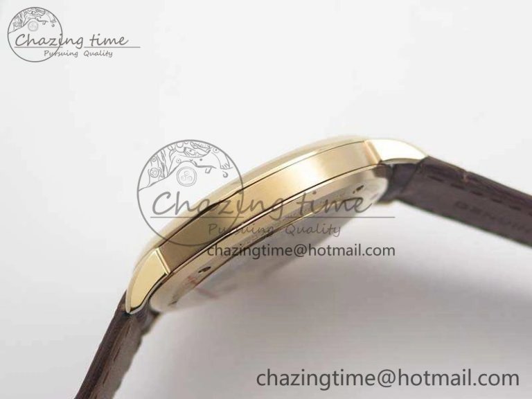 WaterResistant Saxonia Thin 211.026 RG White Dial On Leather Strap MIYOTA 4174