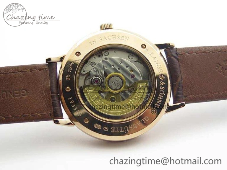 WaterResistant Saxonia Thin 211.026 RG White Dial On Leather Strap MIYOTA 4174