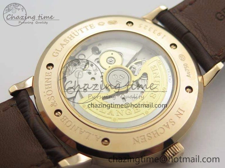 WaterResistant Saxonia Thin 211.026 RG White Dial On Leather Strap MIYOTA 4174