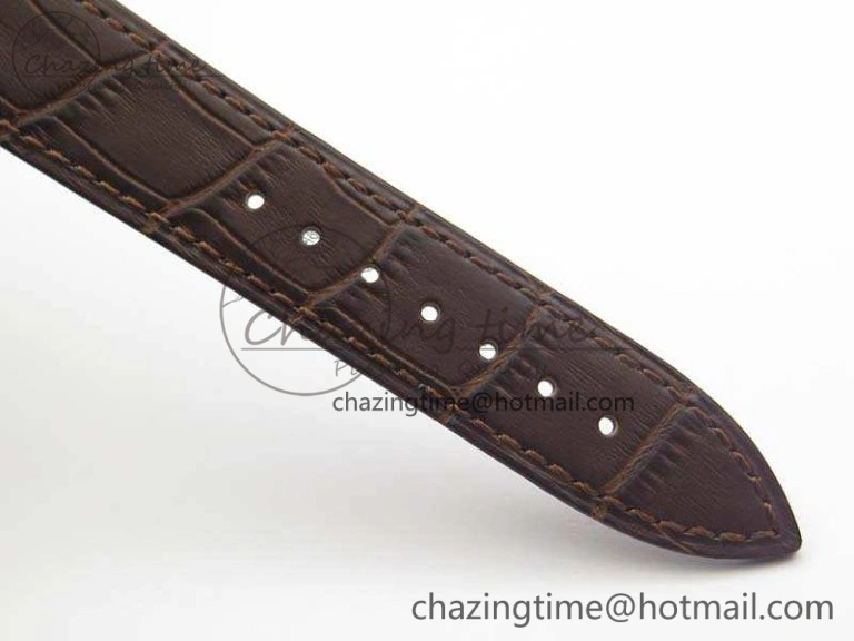 WaterResistant Saxonia Thin 211.026 RG White Dial On Leather Strap MIYOTA 4174