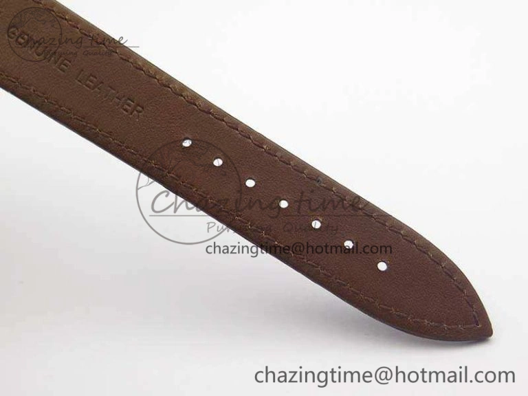 WaterResistant Saxonia Thin 211.026 RG White Dial On Leather Strap MIYOTA 4174
