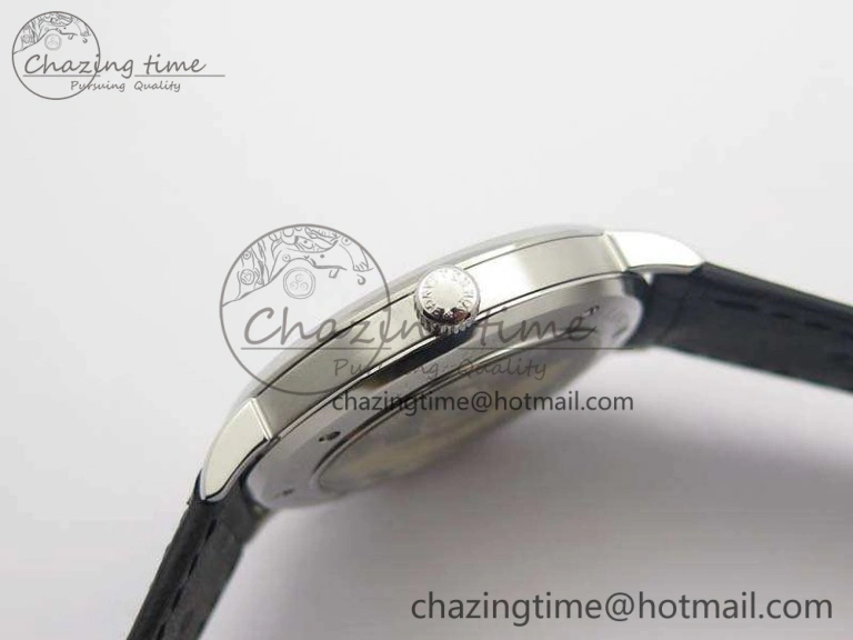 Trendy Saxonia Thin 211.026 SS Gray Dial On Leather Strap MIYOTA 4182