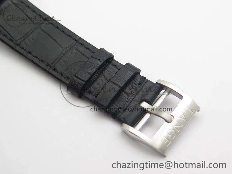 Trendy Saxonia Thin 211.026 SS Gray Dial On Leather Strap MIYOTA 4182