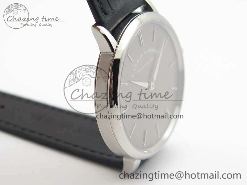 Trendy Saxonia Thin 211.026 SS Gray Dial On Leather Strap MIYOTA 4182