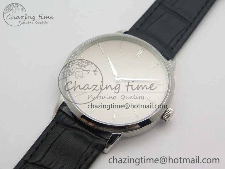 Trendy Saxonia Thin 211.026 SS Gray Dial On Leather Strap MIYOTA 4182