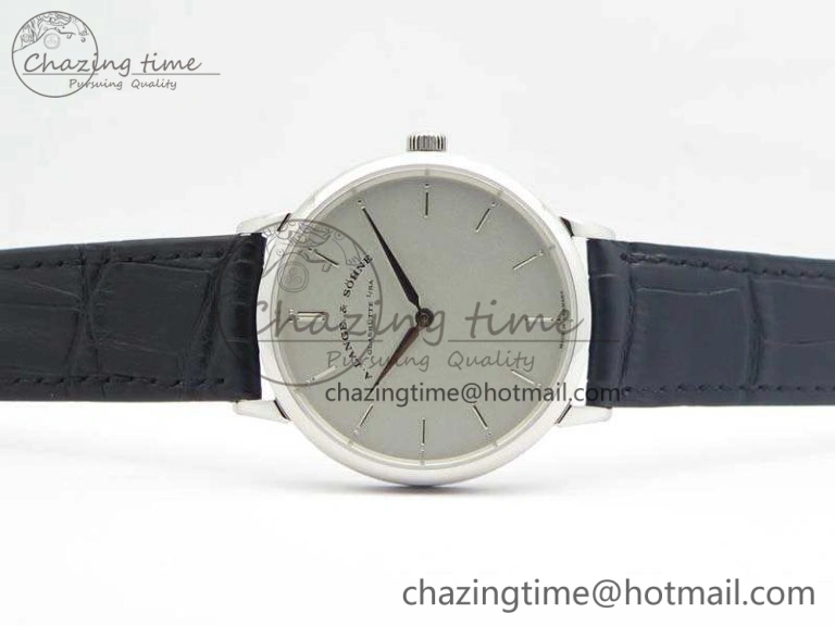 Chic Saxonia Thin 211.026 SS White Dial On Leather Strap MIYOTA 4180