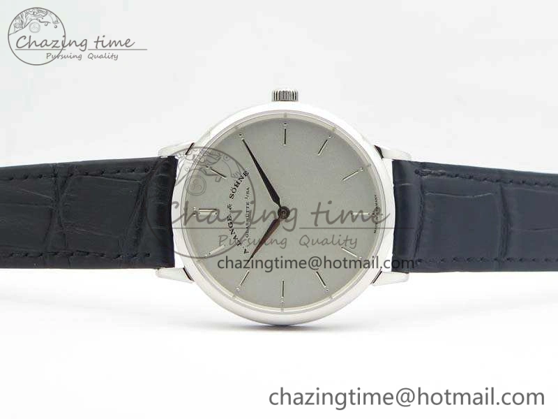 Chic Saxonia Thin 211.026 SS White Dial On Leather Strap MIYOTA 4180