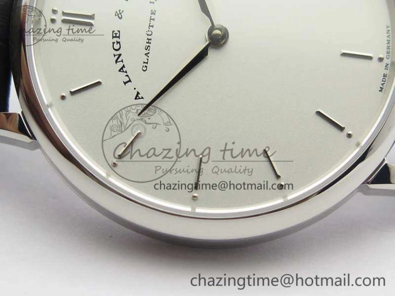 Chic Saxonia Thin 211.026 SS White Dial On Leather Strap MIYOTA 4180