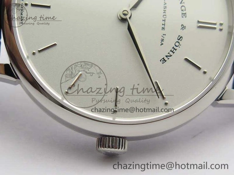 Chic Saxonia Thin 211.026 SS White Dial On Leather Strap MIYOTA 4180