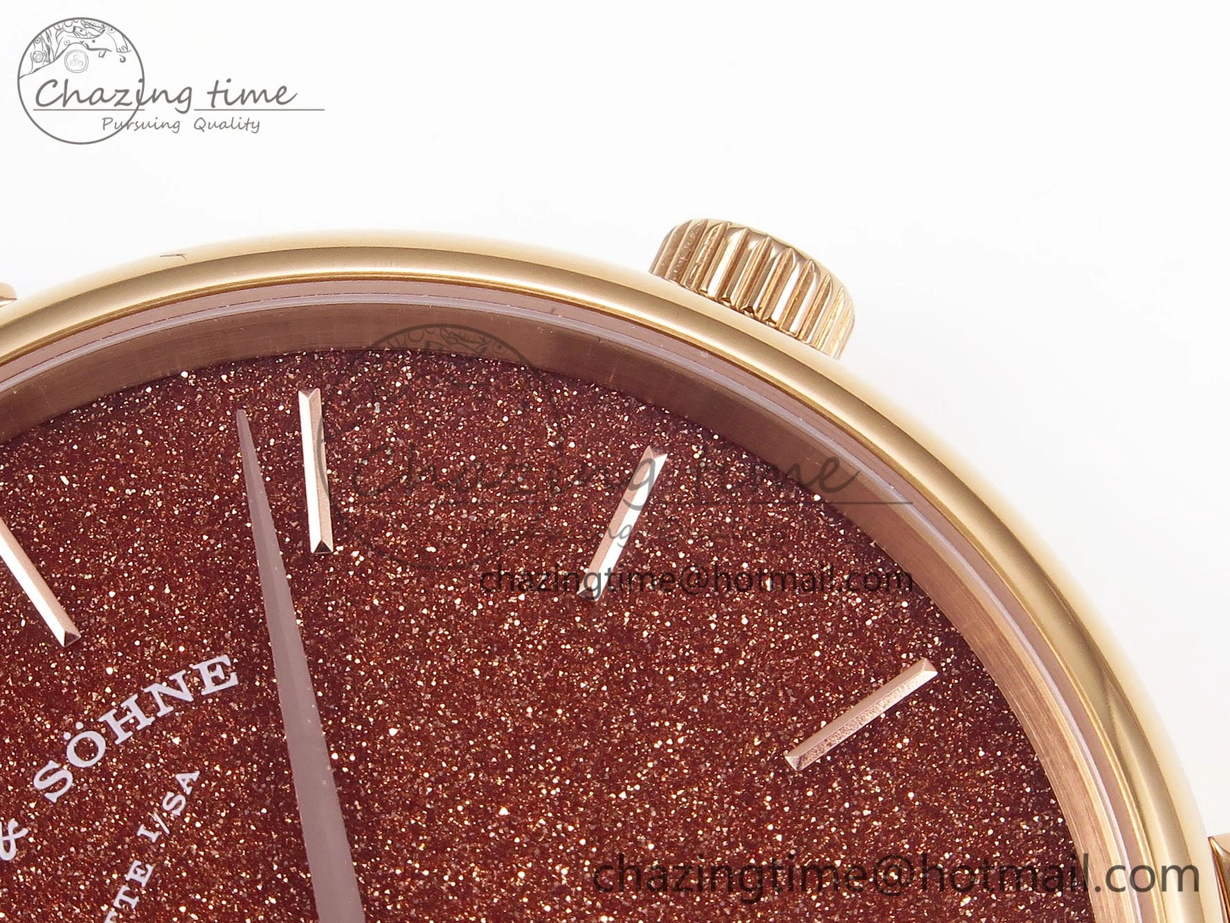 Saxonia Thin RG F8F Edition Orange Dial on Black Leather Strap A23J Trendsetting 4157