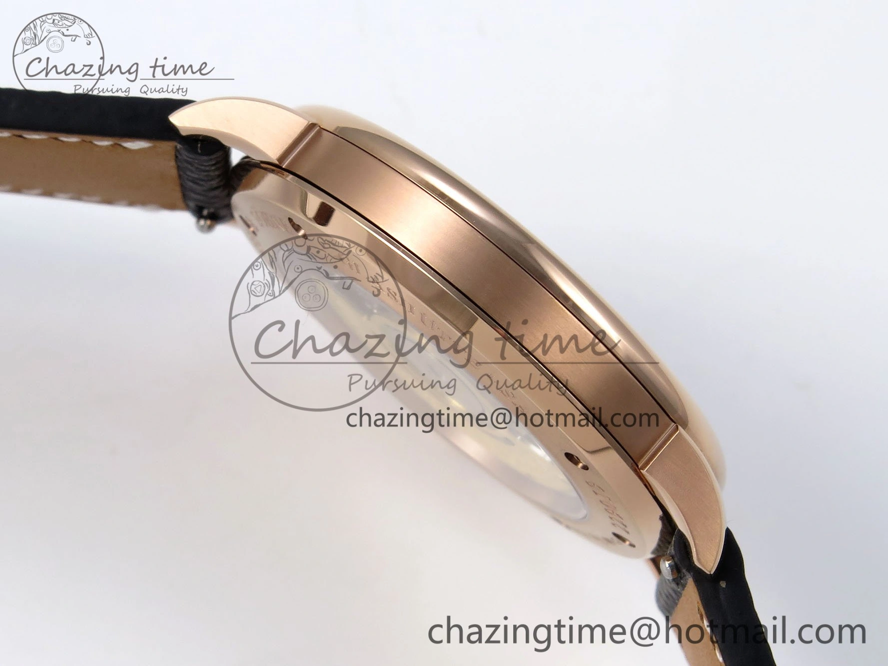 Saxonia Thin RG F8F Edition Orange Dial on Black Leather Strap A23J Trendsetting 4157