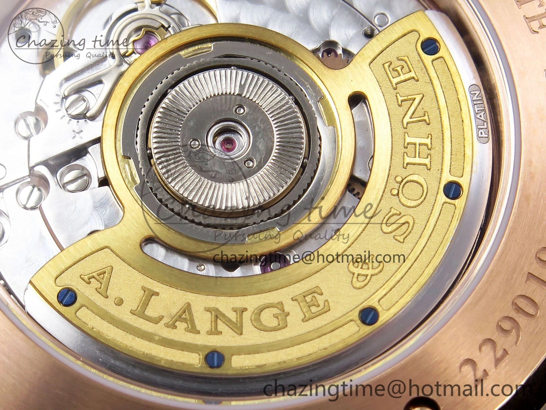 Saxonia Thin RG F8F Edition Orange Dial on Black Leather Strap A23J Trendsetting 4157