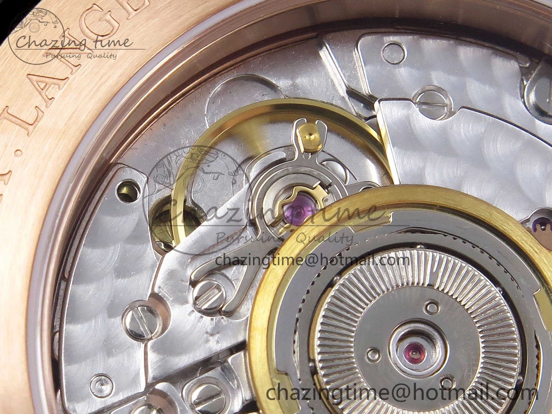 Saxonia Thin RG F8F Edition Orange Dial on Black Leather Strap A23J Trendsetting 4157
